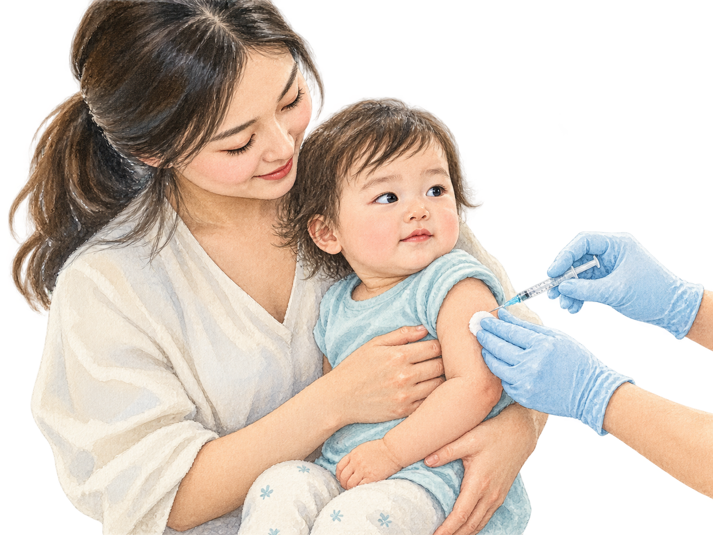 Child Immunisation care illustration